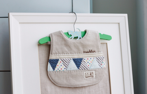 patchwork bib for boys