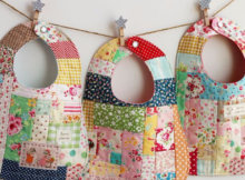 patchwork bibs for boys and girls