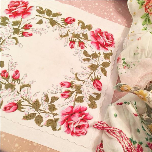 buy vintage style hankies for quilts