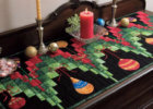 Bargello Christmas table runner pattern