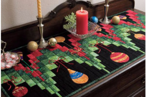 Bargello Christmas table runner pattern
