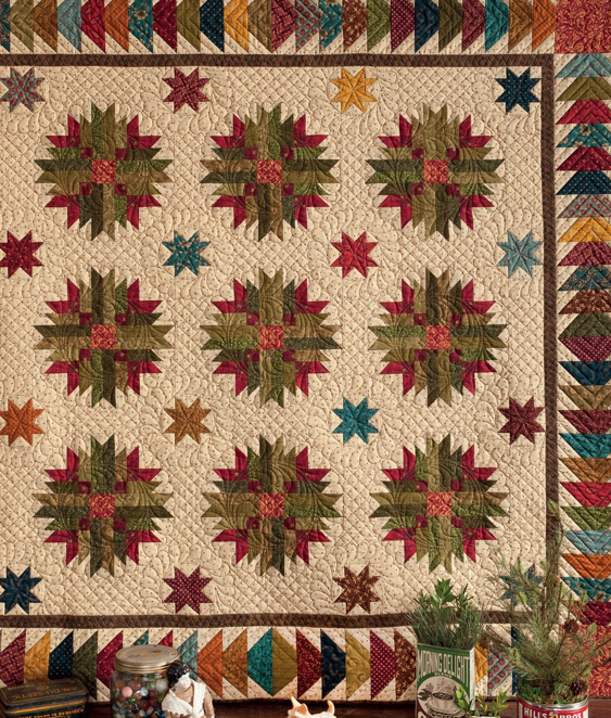 Scrappy quilt pattern Yuletide Kim Diehl