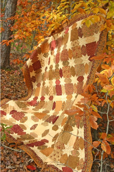 autumn fabric for star quilt