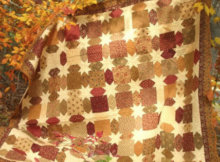 harvest fall star quilt in autumn fabric