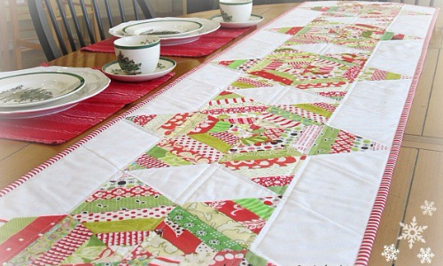 holiday table runner quilt