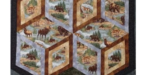 mens quilt Diamonds of Yellowstone Kaye Wood