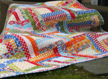 rail fence quilt modern piece o cake fabric