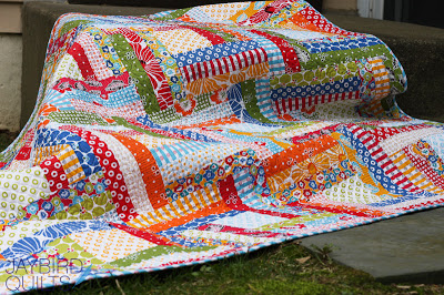 rail fence quilt modern piece o cake fabric