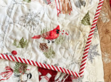 winter celebrations fabric red rooster strip quilt pattern