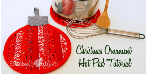 Christmas ornament pot holder