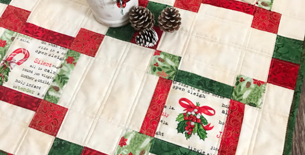 Quilt As You Go Made Vintage' Christmas Table Topper – Quilting Cubby