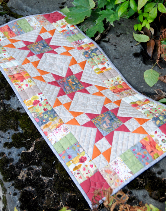 Table Runner Autumn In Bluebell Wood