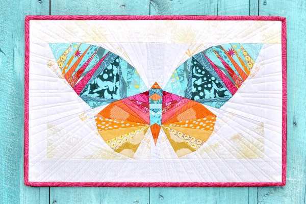 Take Wing paper piecing butterfly