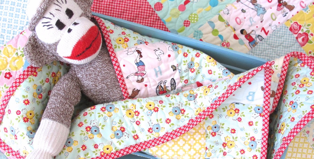 Layer cake baby online quilt