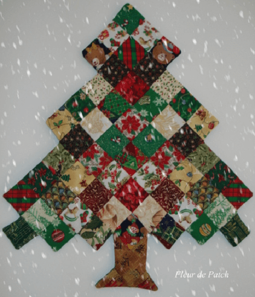 patchwork Christmas tree