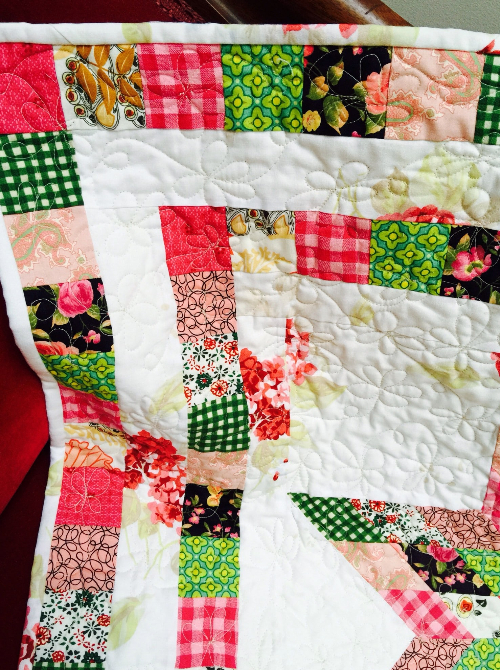 floral fabric for a girl baby quilt