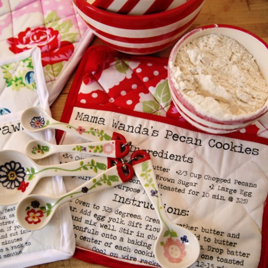 recipes on fabric for pot holders