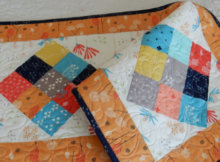 scrappy nine patch table runner