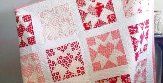 Handmade with Love Thimbleberries Heart quilt