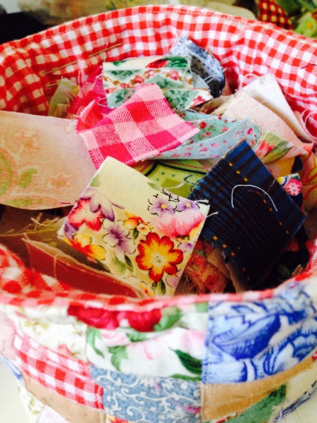 country style fabric basket