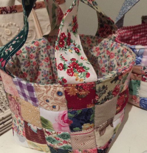 fabric baskets for sewing notions