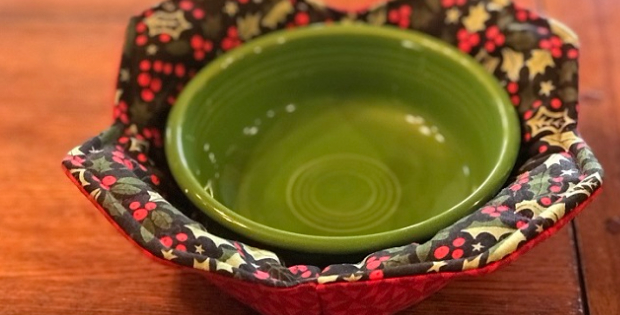 quilted bowl for the microwave