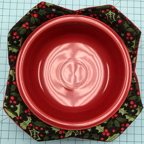 quilted bowl to put in the microwave