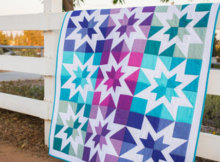 two tone fabric quilt pattern