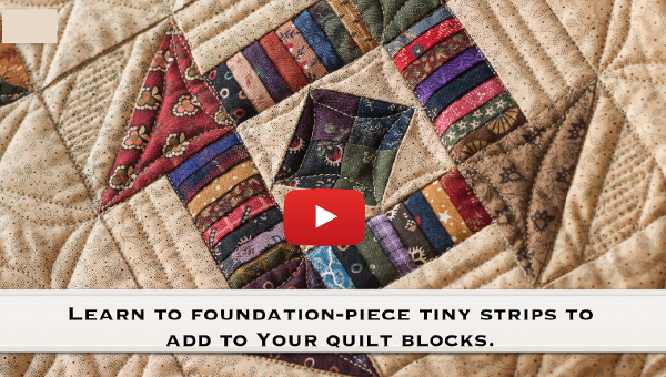 video learn how to foundation piece churndash all people quilt