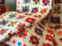 Flowers Squared quilt