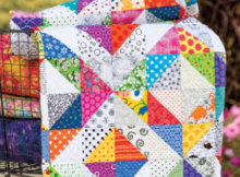 Spring quilt Promise of Spring fabric scrap quilt