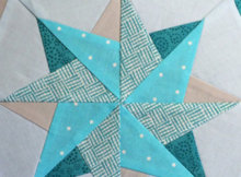 Star quilt block fabric and piecing tututorial