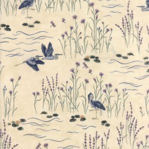 summer on the pond fat quarter fabric