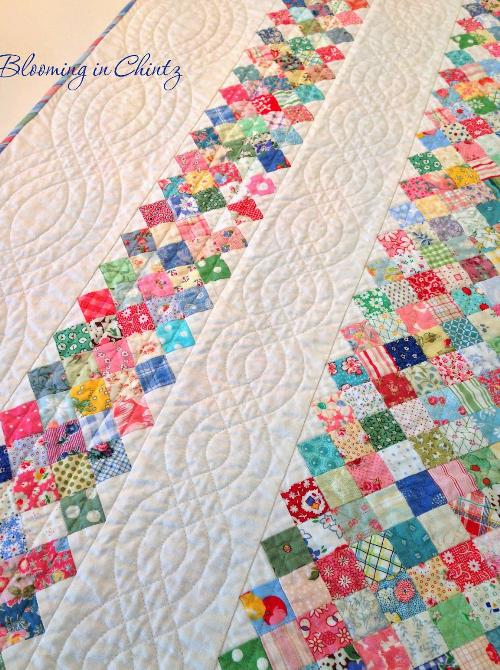 quilted cables walking foot quilting stencil