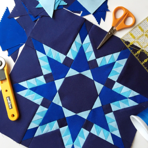 how to make a feathered star block