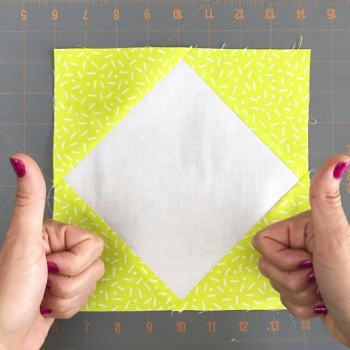 how to make perfect square in square blocks