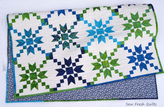 make a quilt with negative space