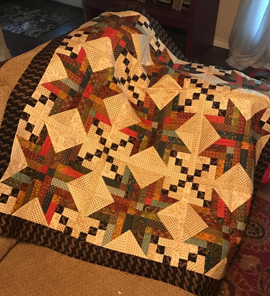 Farmhouse Stars quilt pattern Kim Diehl Fat Quarters Whatknots