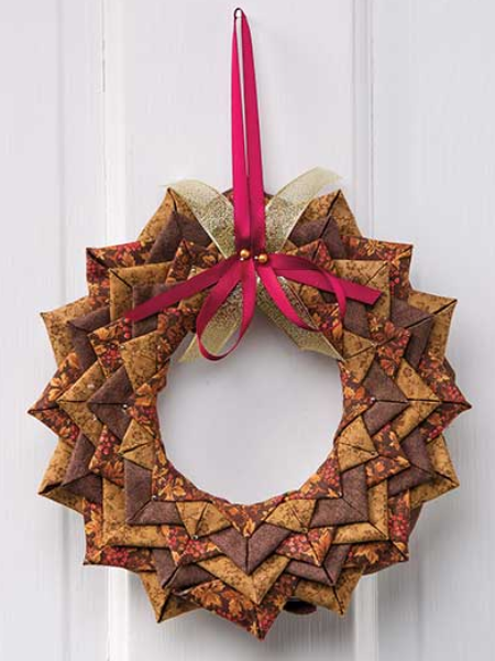 door wreath no sew pattern