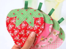 how to make strawberry coasters