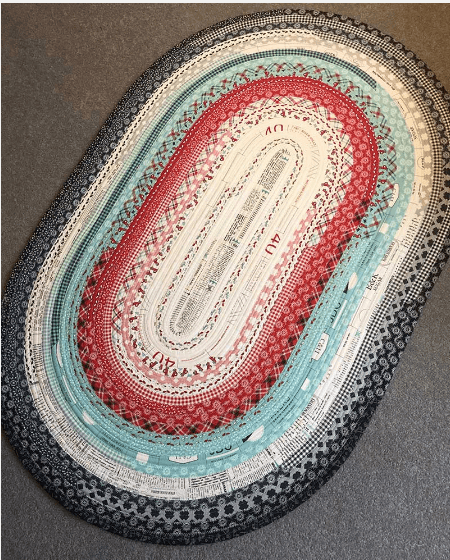 Quick Stitch Your Own Jelly Roll Rug, How To Make A Jelly Roll Rug Lay Flat
