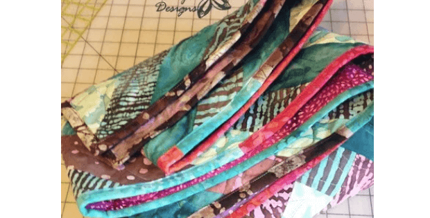 One Jelly Roll Batik Braid Lap Quilt Quilting Cubby