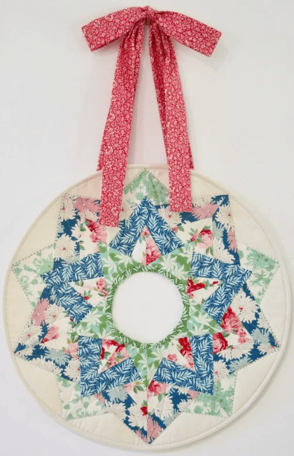 quilt pattern mini wreath