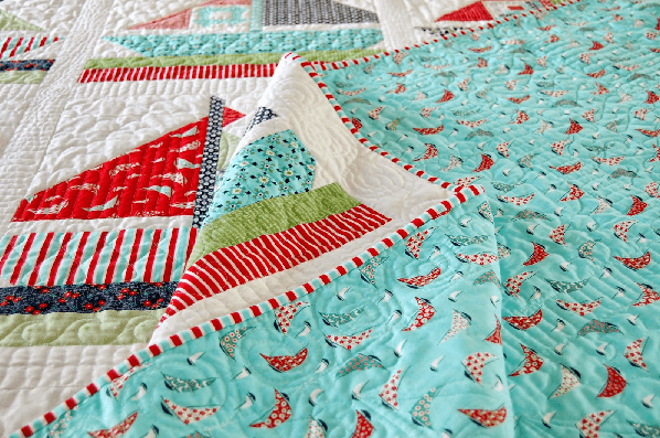 sailboat fabric bonnie and camille