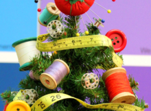 sewing themed christmas tree
