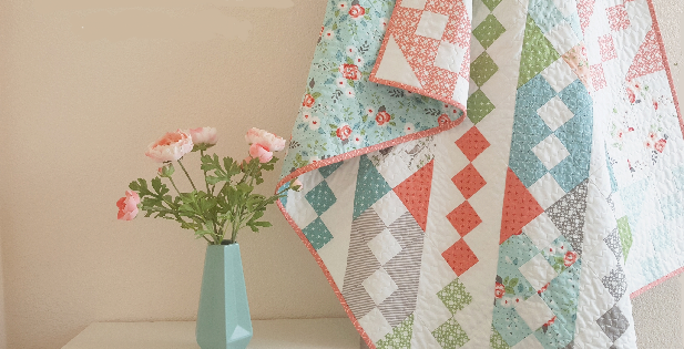 Moda Layer Cake Moda Charm Pack Ladder Quilt