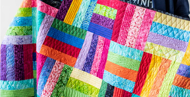 Railfence quilt stash buster Video Midnight Quilter