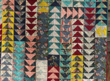 fabric bliss flying geese quilt colorful