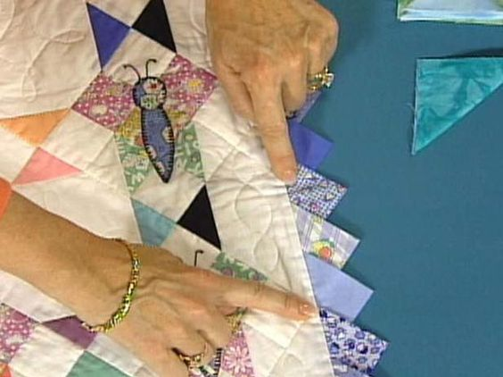 Bluprint course on quilt binding and prairie points