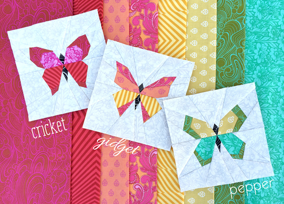 Butterfly quilt blocks charm square size